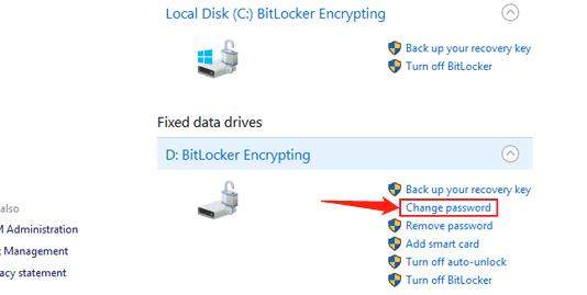change bitlocker password 1