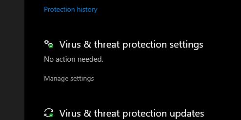choose manage setting
