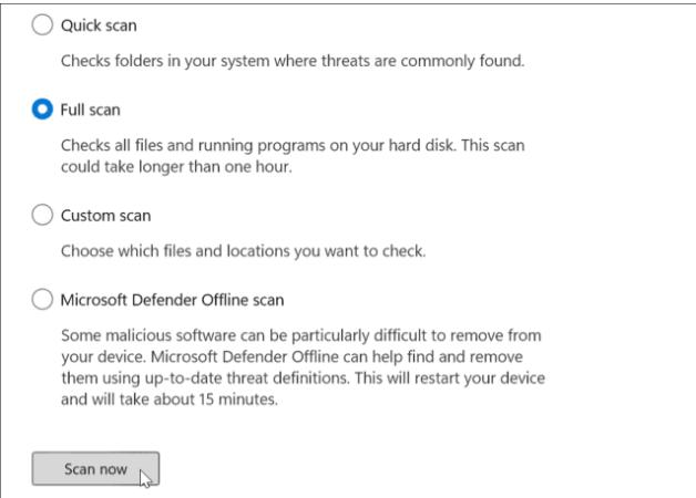 click-the-scan-option
