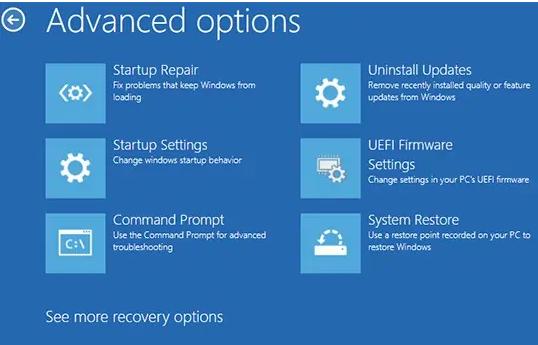 click uefi firmware setting
