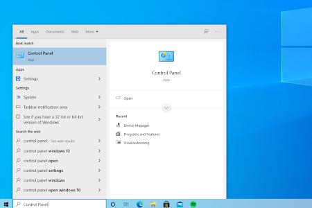 disable fast startup and open control panel