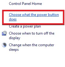 disable fast startup