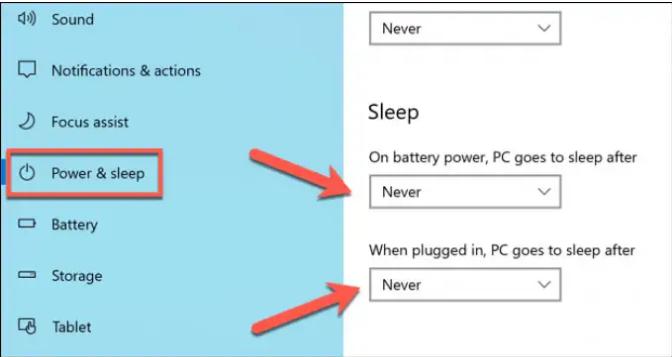 bugcheck 9f, select setting menu