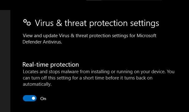 disable windows defender