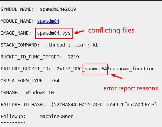 find conflicting file