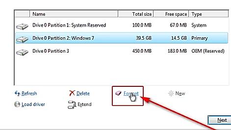 click the format link