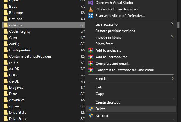 look-for-catroot2-folder