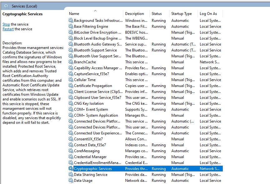 look-for-cryptographic-services