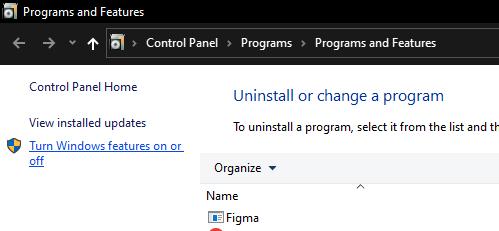 navigate to turn off the dfatures