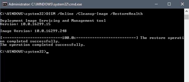 type the command