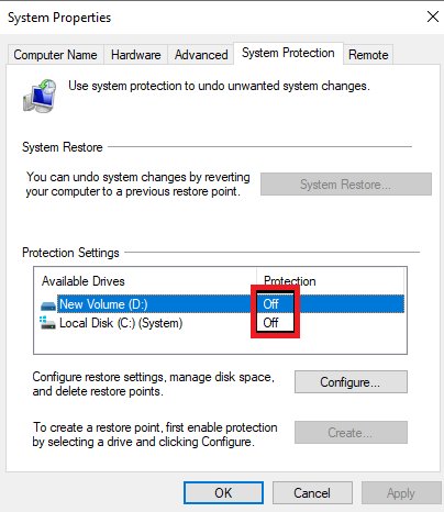 perform system restore
