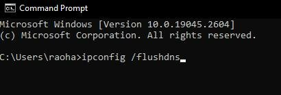 type the command to fix 0x800f0922 windows 11