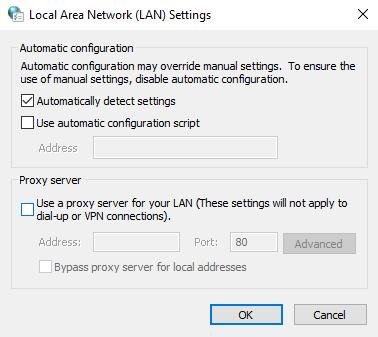 use a proxy server for your lan