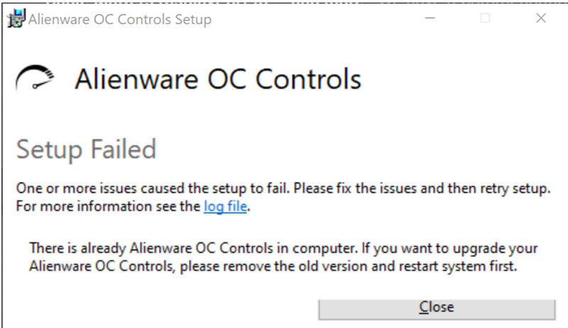 can't install oc controls