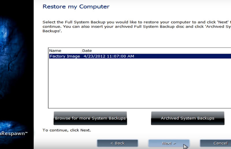 How to Restore Alienware to Factory Resettings on Windows 10/8/7