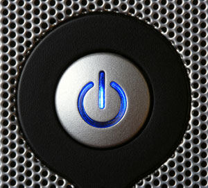 use power button to force restart computer