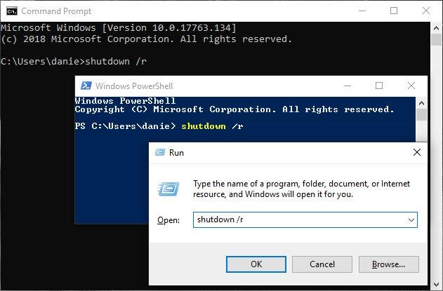 force remote restart windows 10 cmd