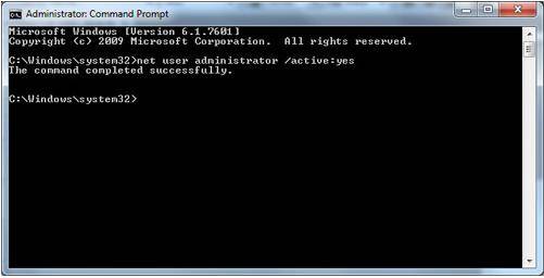 sign in system admin in cmd
