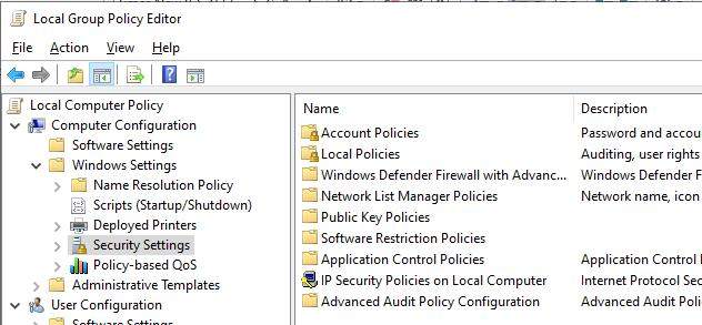 sign in system admin in group policy