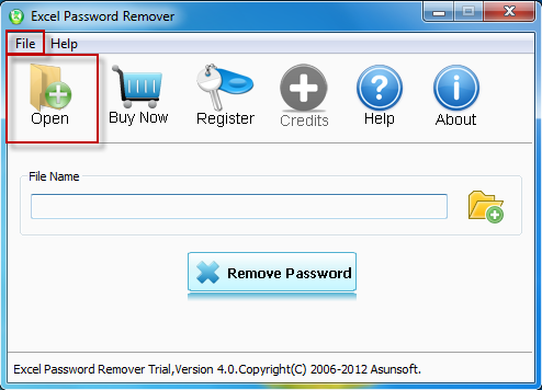 Asunsoft Excel Password Remover