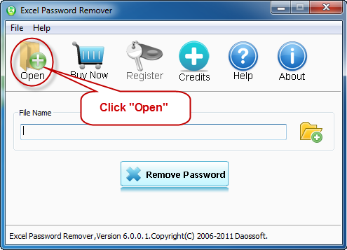 Daossoft Excel Password Remover