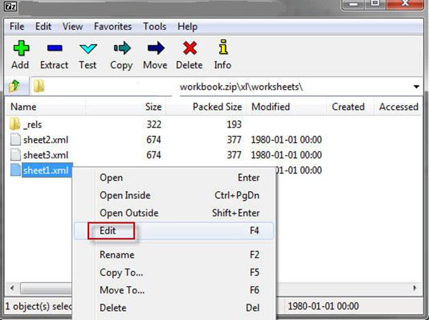 modificare excel