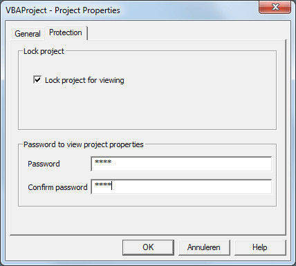 ソフトウェアなしでword文書のパスワードを解読する方法-プロジェクトのプロパティ