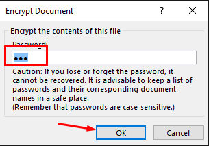 حذف كلمة المرور من مصنفة excel