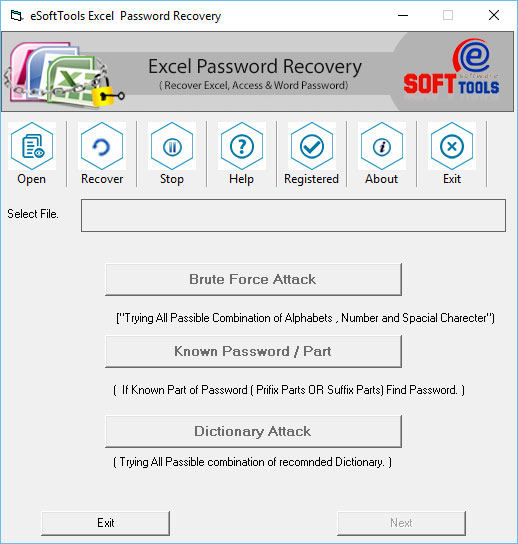 esofttools excel password recovery