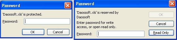 حماية كلمة المرور لخاصية الكتابة