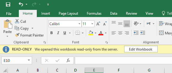 excel file read only password