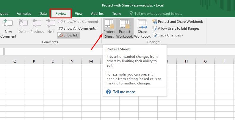 add password to excel to edit