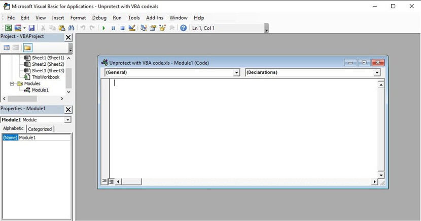 excel 2016 vba module