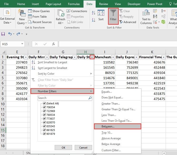 Can I Filter Multiple Sheets In Excel