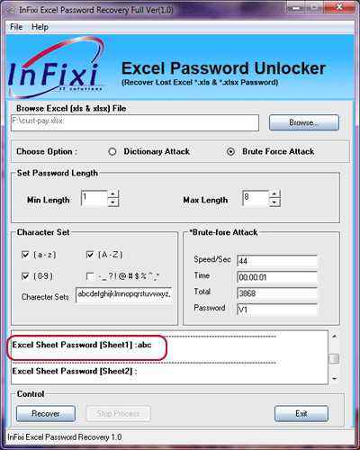 excel password crack software