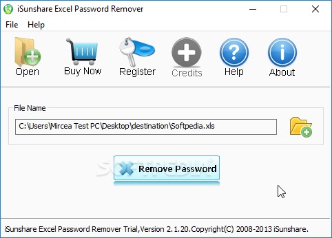 iSunshare Password Excel Remover
