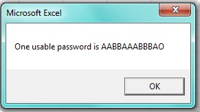 one usable password delete