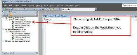 افتح vba على excel