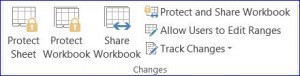 open protection tab excel 2010
