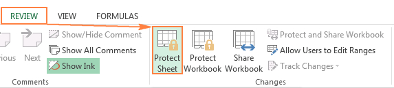 enter sheet password
