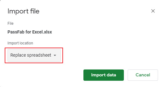xlsx password recovery - replace spreadsheet