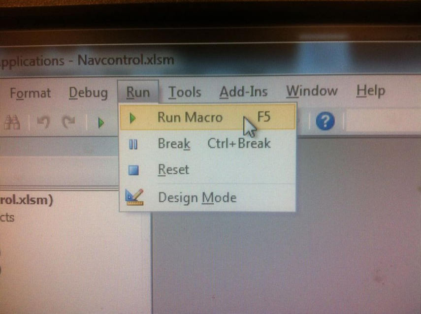 run macro
