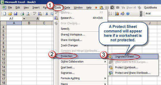 excel remove password protection 2003