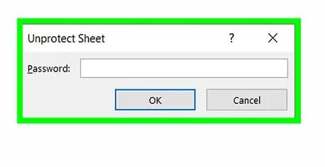 unprotect sheet