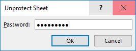 unprotect excel 2016 spreedsheet without password