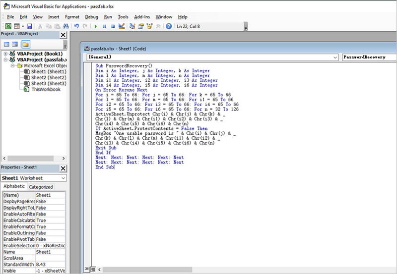 vba code method