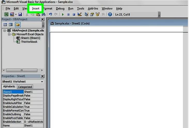 visual basic edit