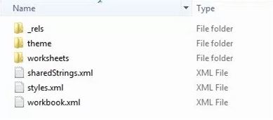worksheets folder