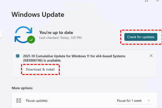 check for windows update and fix computer won t shut down windows 11