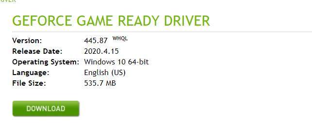 update driver to fix nvidia control panel missing 2